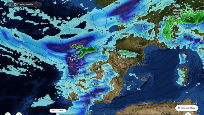 Hortensia se une al ‘río atmosférico’ y dejará tormentas y rachas de viento huracanado de más de 120 km por hora