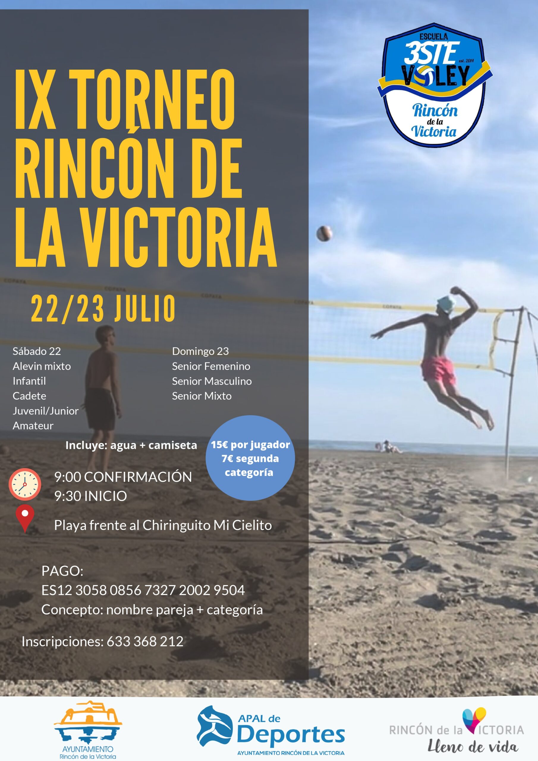 Rincón De La Victoria Acogerá El Ix Torneo De Voley Playa De ámbito Andaluz Con 300 Jugadores 7349